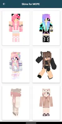 Kawaii Skins for Minecraft PE android App screenshot 5