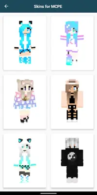 Kawaii Skins for Minecraft PE android App screenshot 7